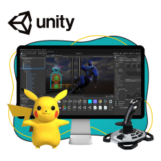 Мир игр на Unity 2D на популярном движке + AI-помощники - КИБЕРшкола программирования для детей, компьютерные курсы для школьников, начинающих и подростков - KIBERone г. Власиха