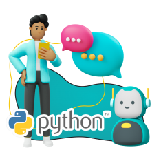 Умный чат-бот на Python - КИБЕРшкола программирования для детей, компьютерные курсы для школьников, начинающих и подростков - KIBERone г. Власиха