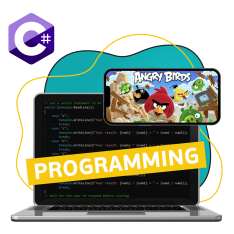 Программирование на C#. Удивительный мир 2D-игр - КИБЕРшкола программирования для детей, компьютерные курсы для школьников, начинающих и подростков - KIBERone г. Власиха